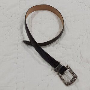 Brighton - Leather Belt - 34-in. Total Length - Size S